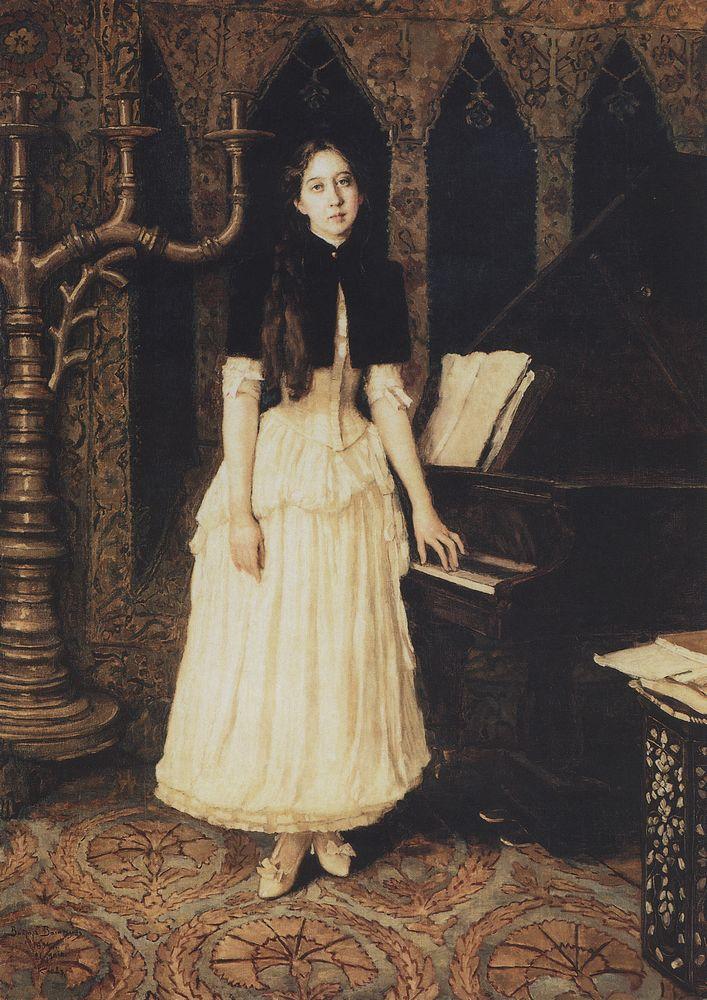 Виктор Михайлович Васнецов. "Портрет Елены Адриановны Праховой". 1894.