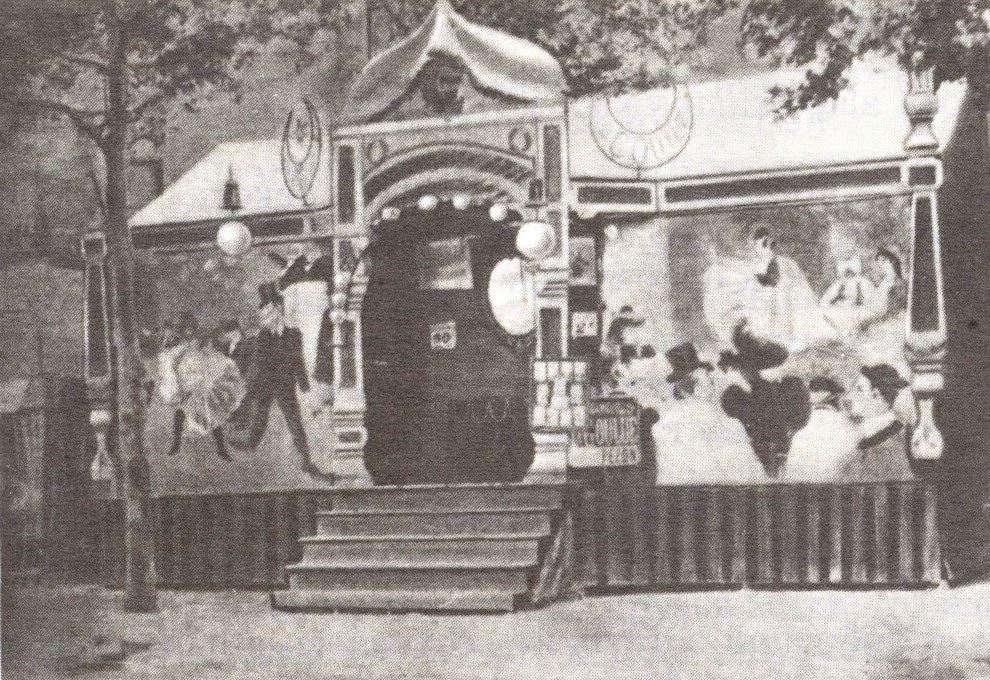 Барак Ла Гулю с панно кисти Лотрека. 1895.