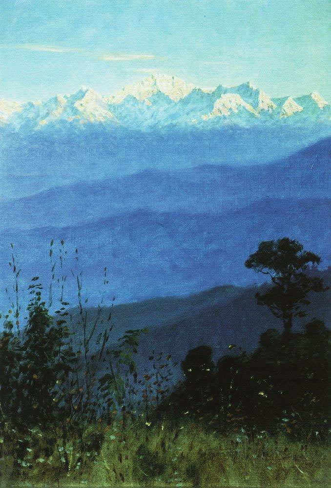 В. Верещагин. Гималаи вечером. 1875.