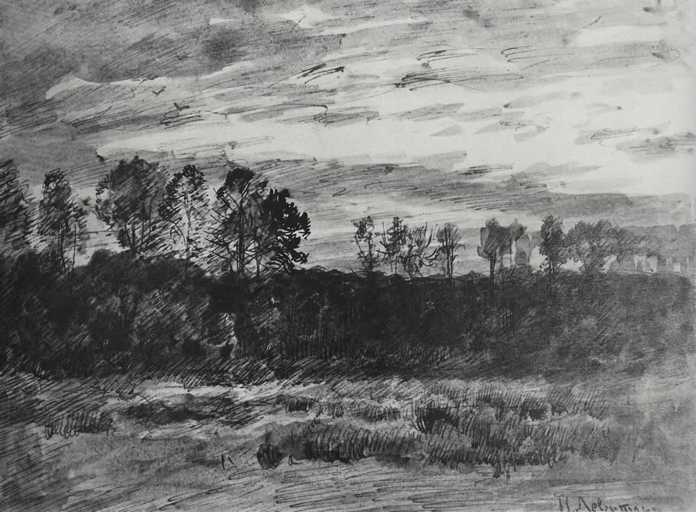И. Левитан. Вечер. Закат. 1890-е.