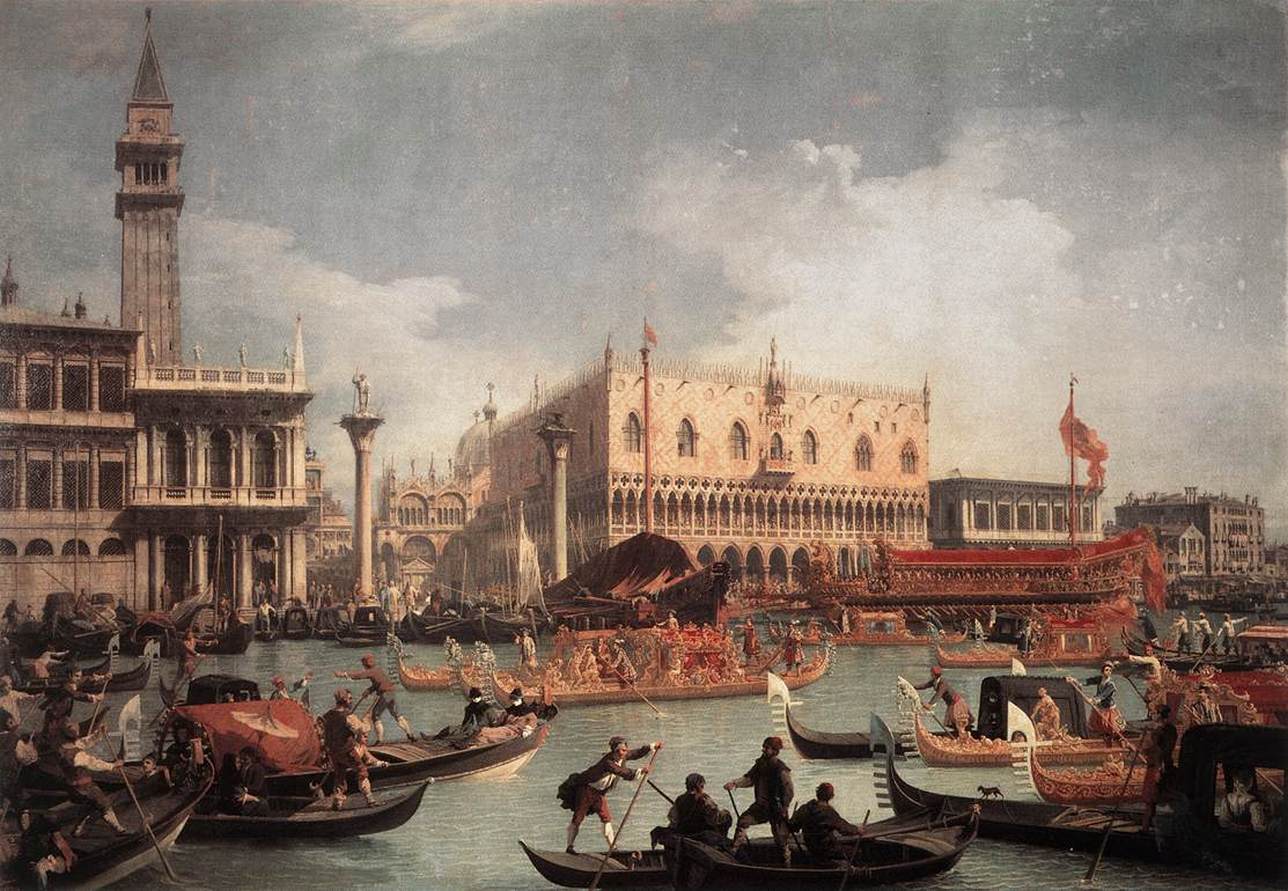 Каналетто. "Отъезд венецианского Дожа на обручение с Адриатическим морем". 1730-е.