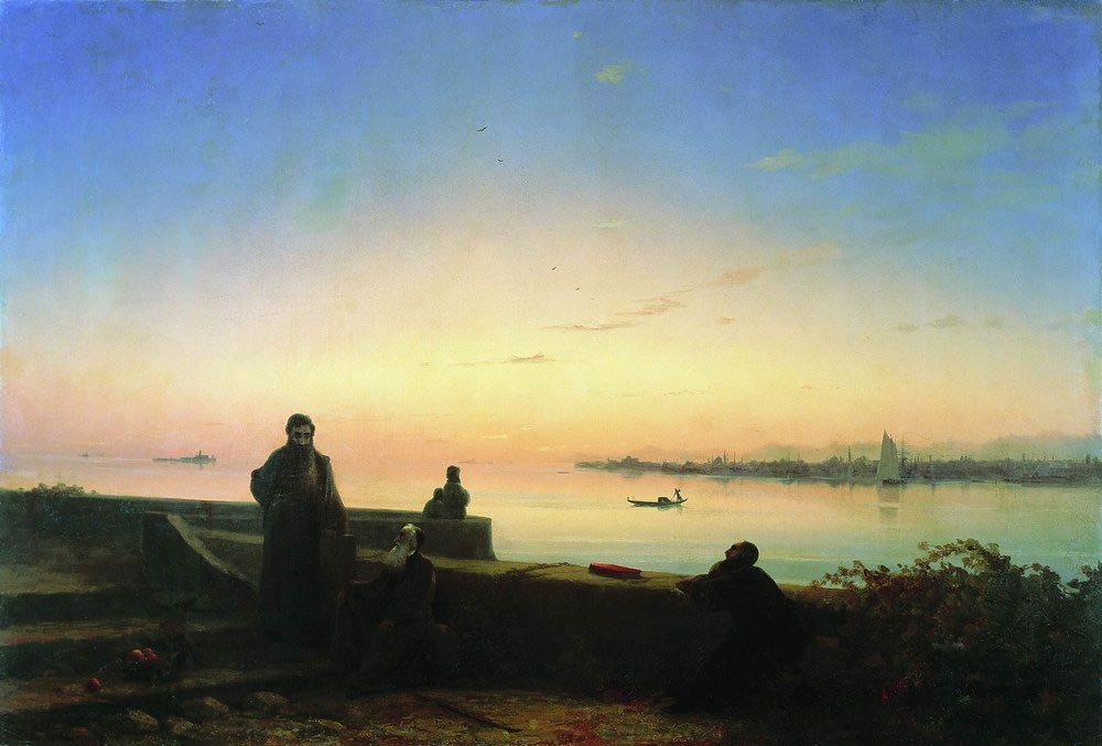 И. Айвазовский. Мхитаристы на острове св. Лазаря. Венеция. 1843.
