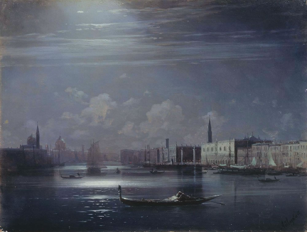 И. Айвазовский. Ночной пейзаж. Венеция.