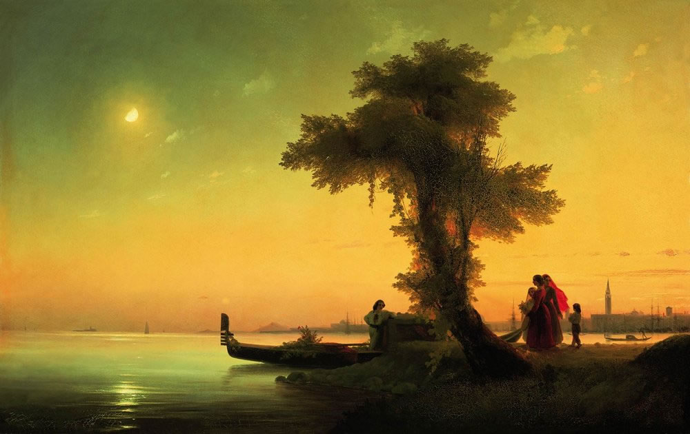 И. Айвазовский. Вид на Венецианскую лагуну. 1841.