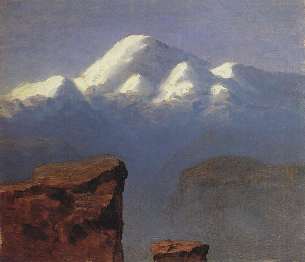 А. Куинджи. Вершина Эльбруса, освещённая солнцем. 1898-1908.