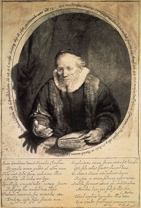 Рембрандт ван Рейн. Портрет Яна Корнелиса Сильвия (Сильвиуса). 1646.