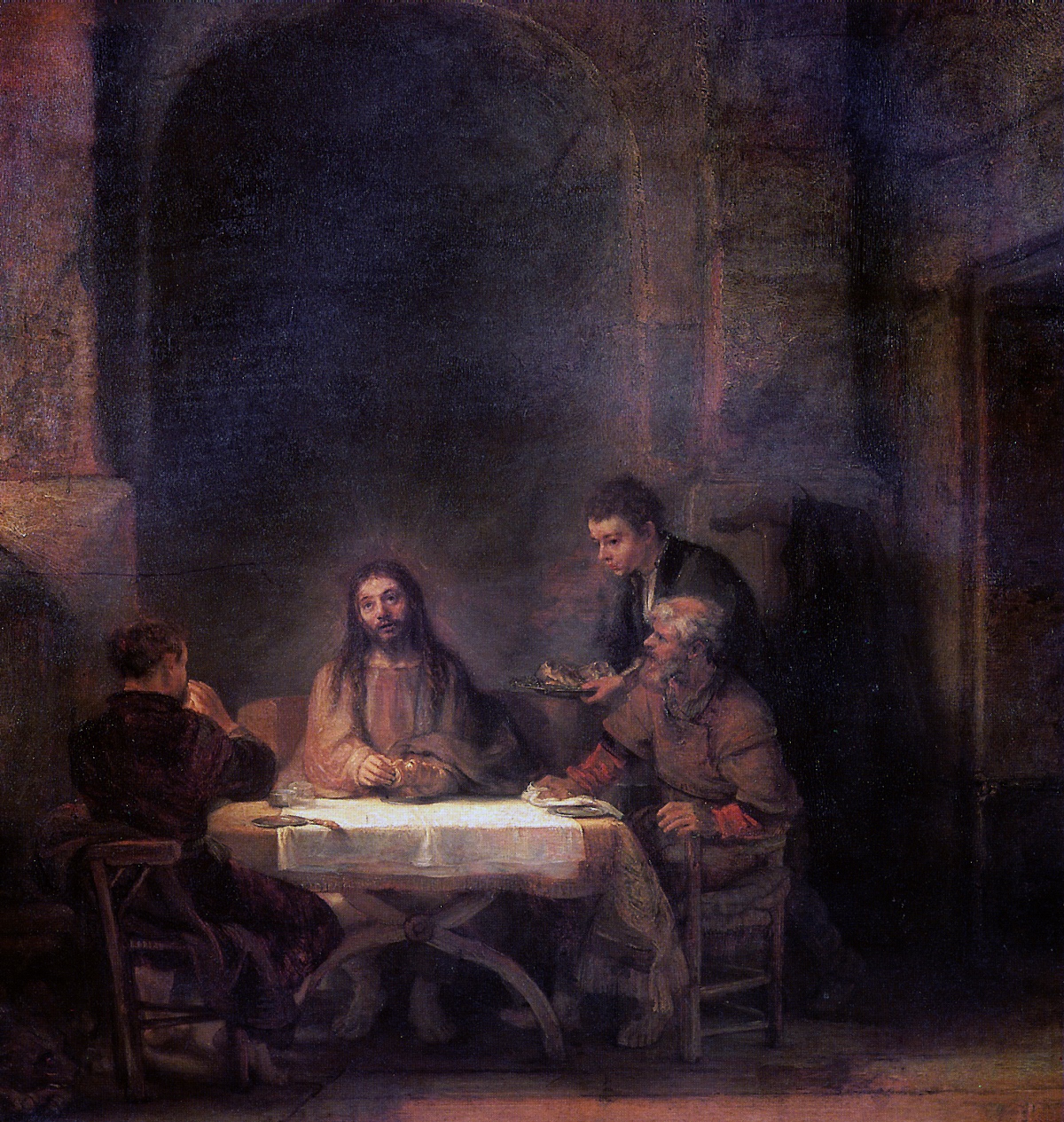 Рембрандт ван Рейн. Ужин в Эммаусе. 1648.                                        .