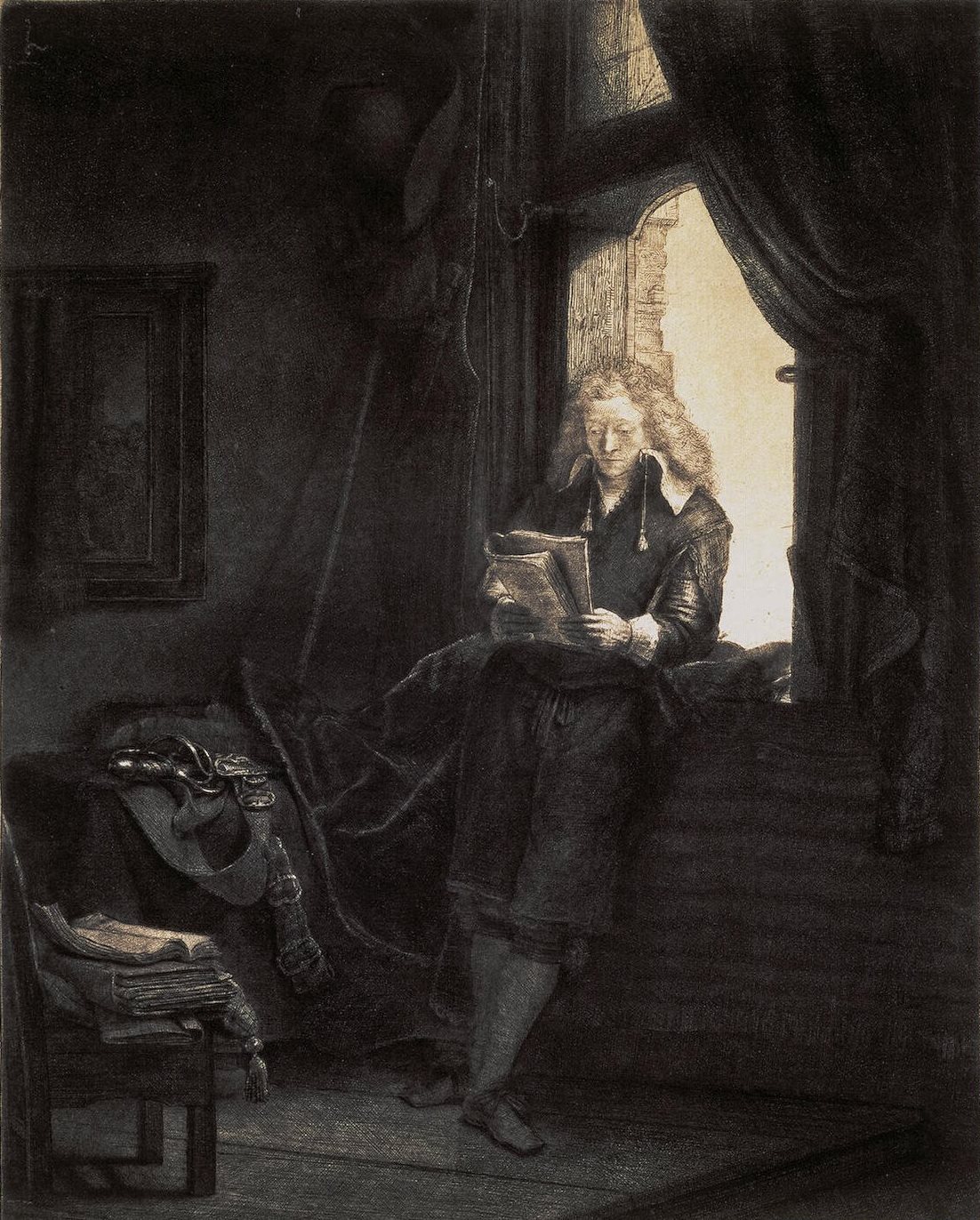 Рембрандт ван Рейн. Портрет Яна Сикса. 1647.