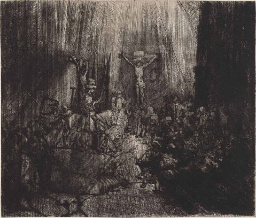 Рембрандт ван Рейн. Три креста. Около 1653.
