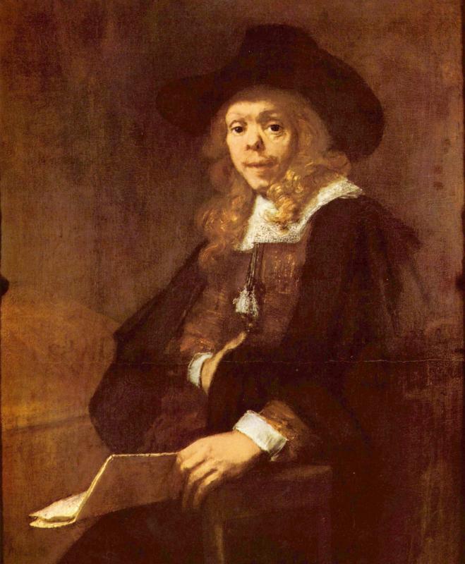 Рембрандт ван Рейн. Портрет Жерара де Лересса. 1665.