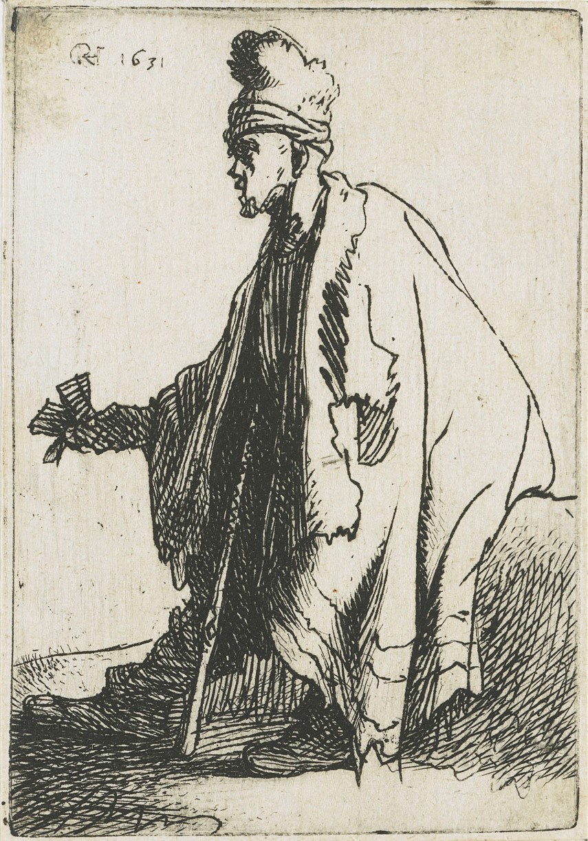 Рембрандт ван Рейн. Прокажённый. 1631.                                       .