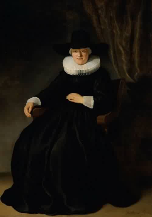 Рембрандт ван Рейн. Портрет жены Джона Элисона. 1634.                                    .