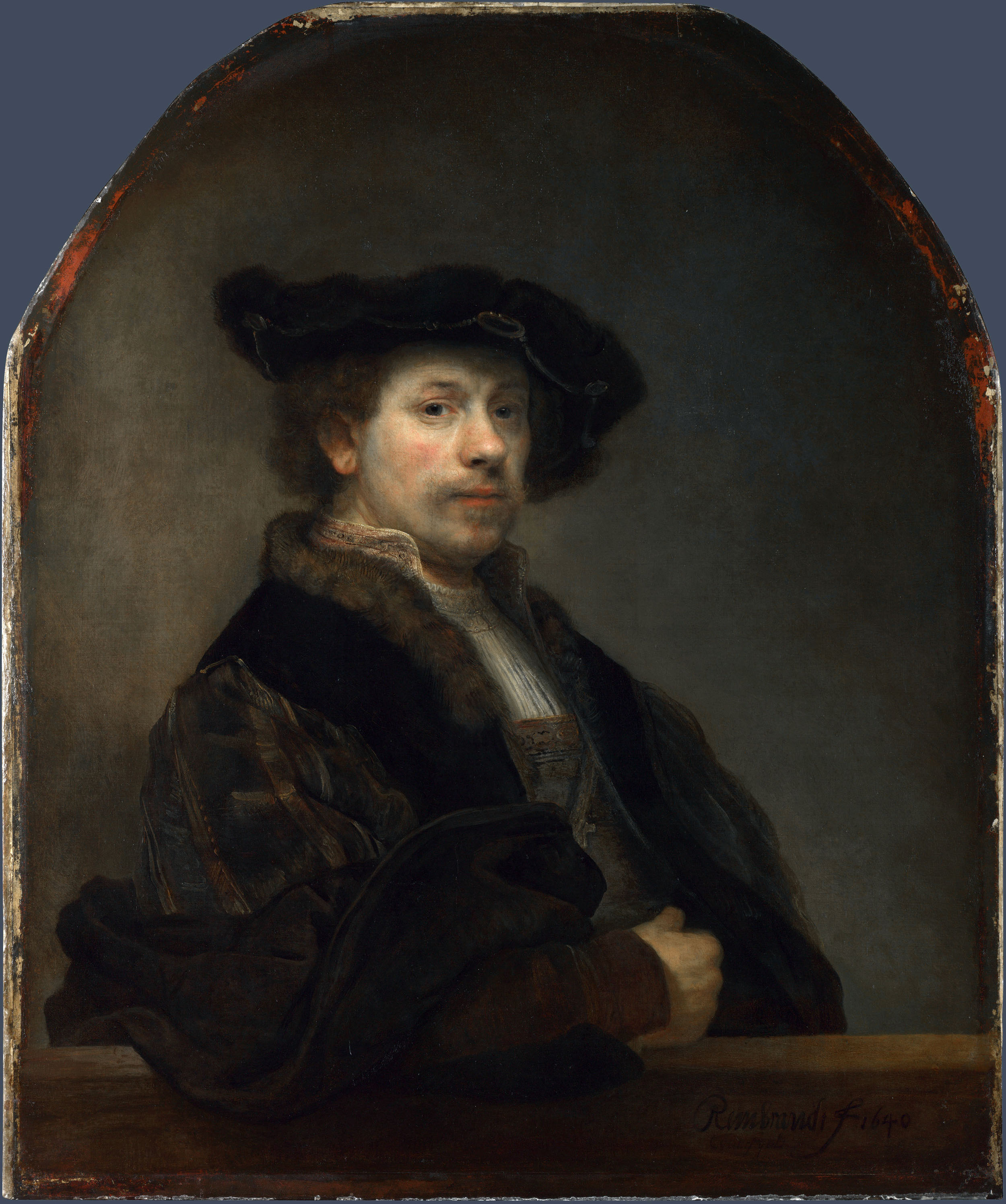 Рембрандт ван Рейн. Автопортрет в возрасте 34 лет. 1640.                                    .