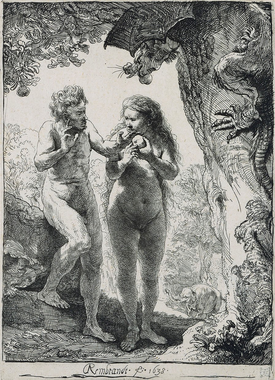 Рембрандт ван Рейн. Адам и Ева. 1638.                                         .