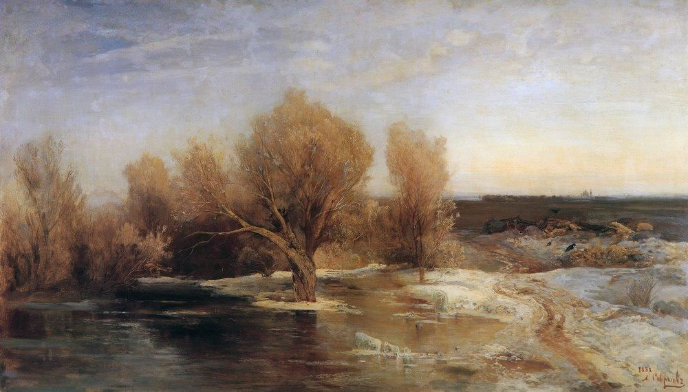 Алексей Кондратьевич Саврасов. "Весна". 1883.