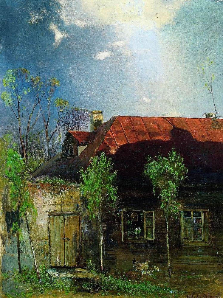 Алексей Кондратьевич Саврасов. "Домик в провинции, Весна". 1878.