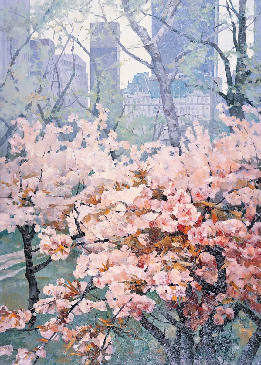 Василий Игоревич Нестеренко. "Весна в Нью-Йорке". 1992.