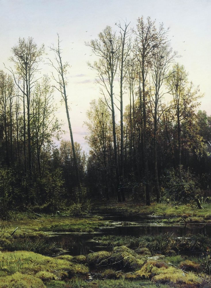 Иван Иванович Шишкин. "Лес весной". 1884.
