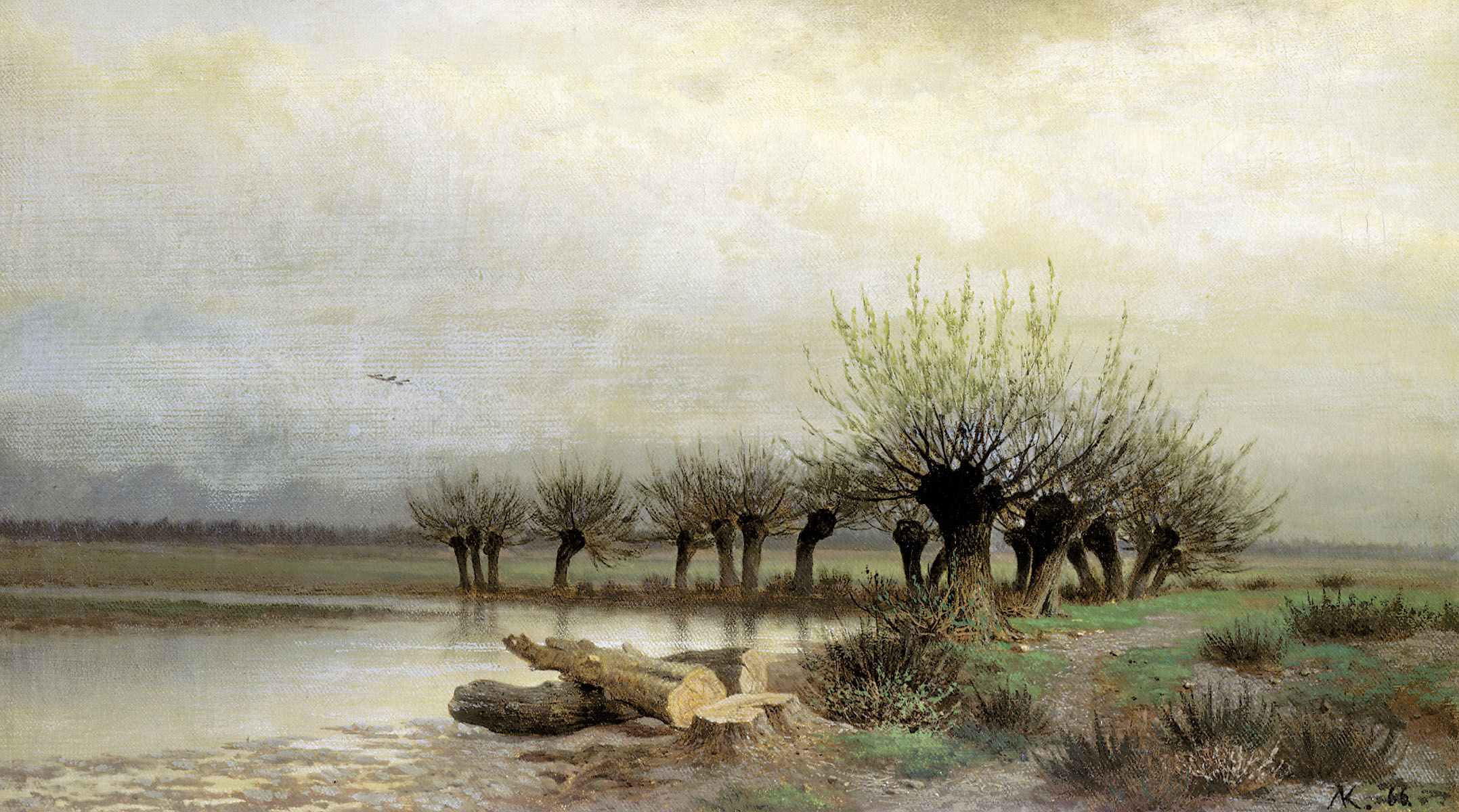Лев Каменев. "Весна". 1866.