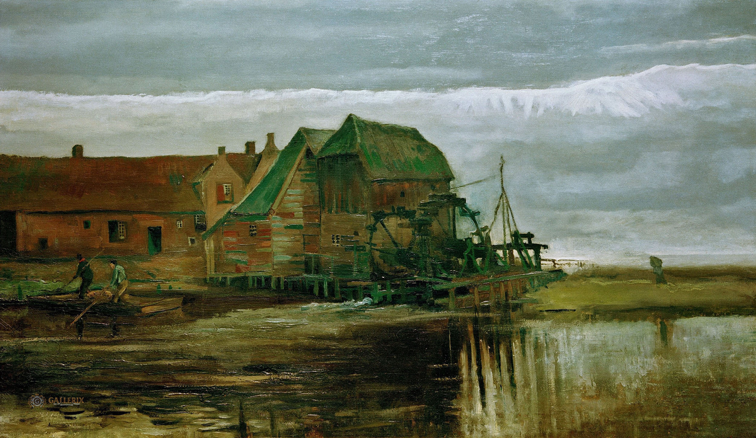 Винсент Ван Гог. "Водяная мельница в Геннепе". 1884.