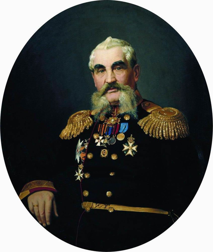 И. Репин. Портрет военного. 1866.