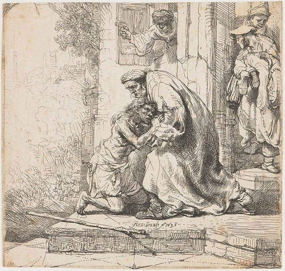 Рембрандт Харменс ван Рейн. "Возвращение блудного сына". 1636.