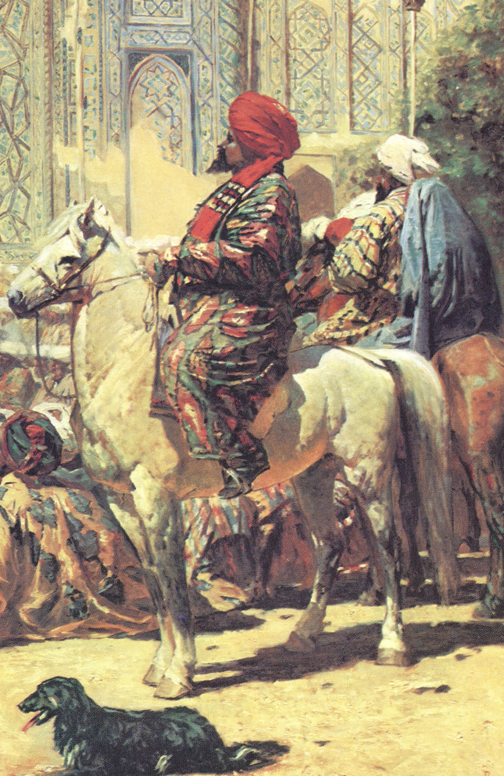 В. Верещагин. Всадник в Самарканде. Этюд к картине "Торжествуют". 1872.