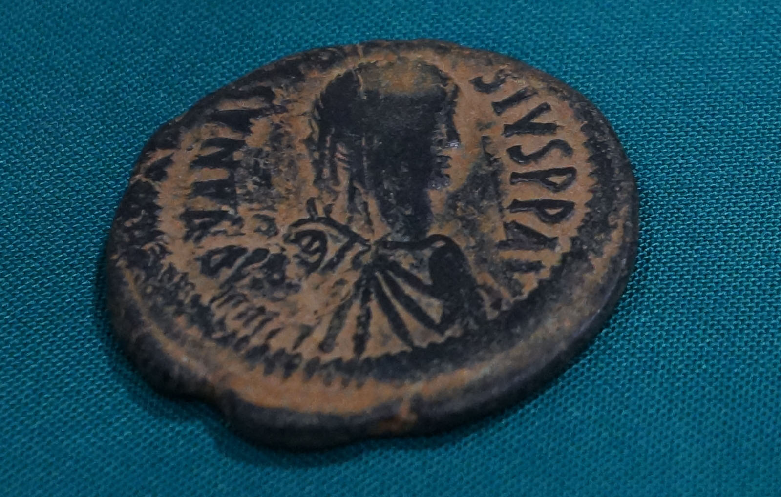 Монета 40 номий императора Анастасия, 498-518 гг.