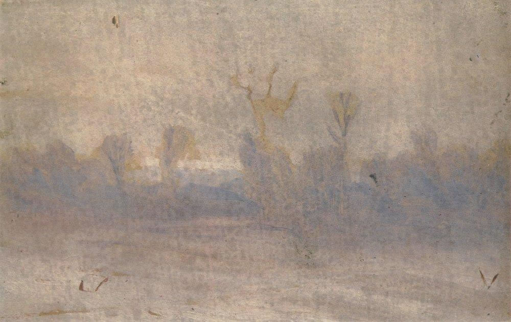 Архип Иванович Куинджи. "Зима. Туман". 1890-1895.