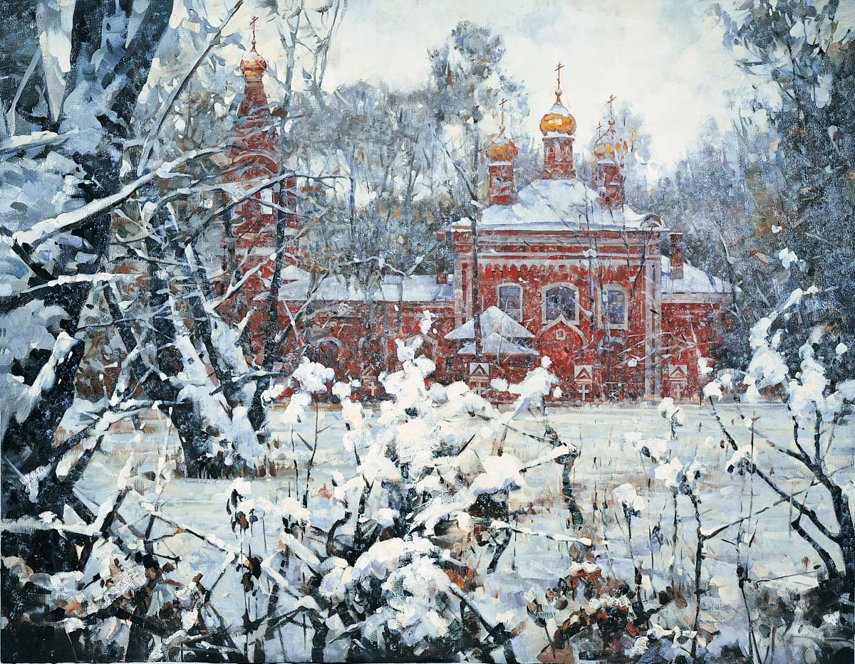 Василий Нестеренко. Зима во Владыкино. 1993.