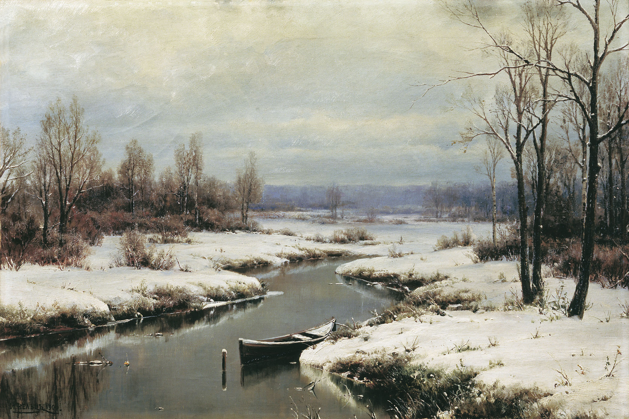 Иван Вельц. Начало зимы. 1904.