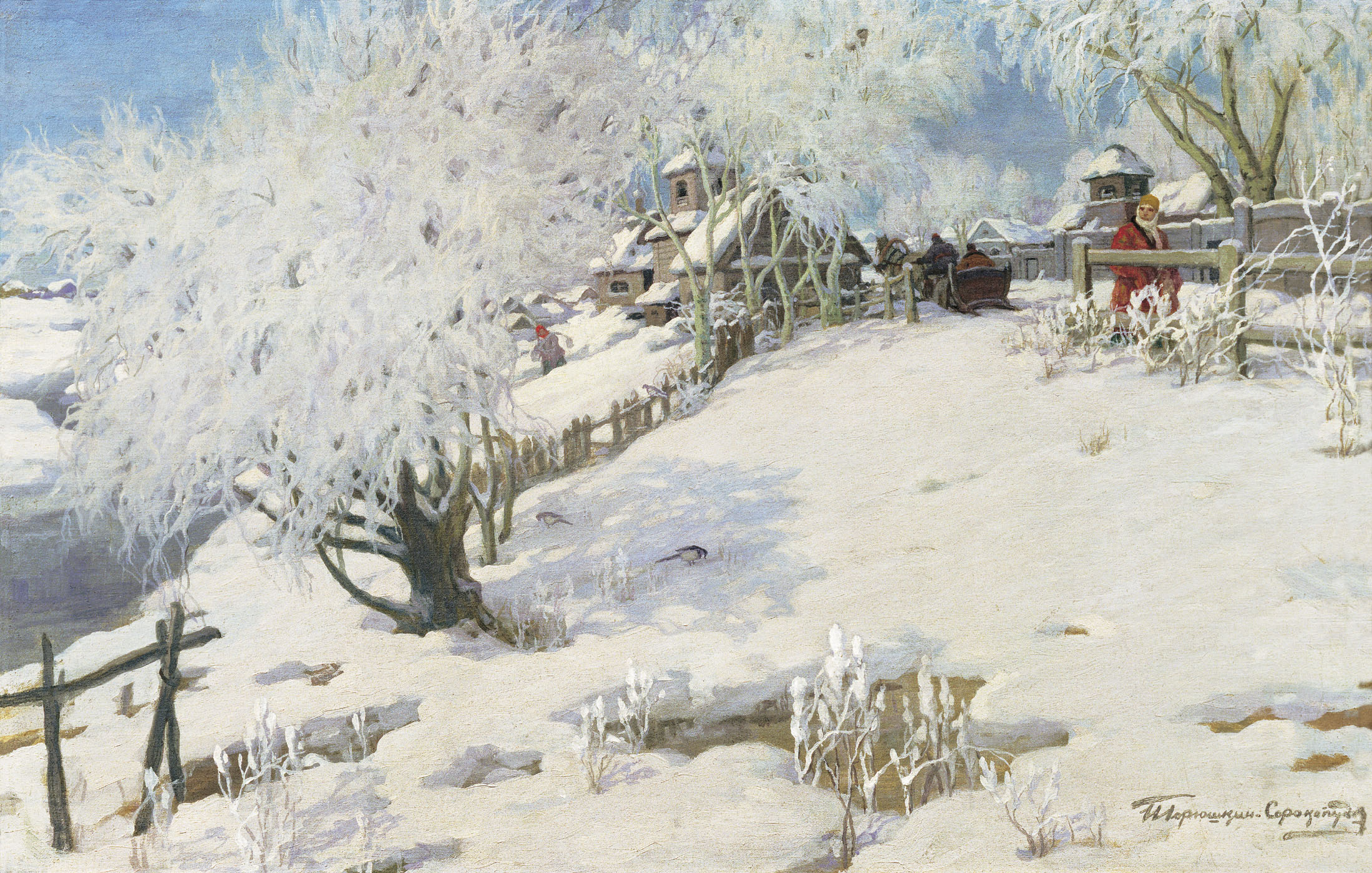 Иван Горюшкин-Сорокопудов. Солнце - на лето, зима - на мороз. 1910-е.