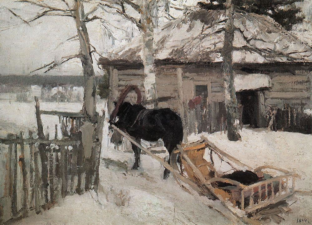 Константин Коровин. Зимой. 1894.