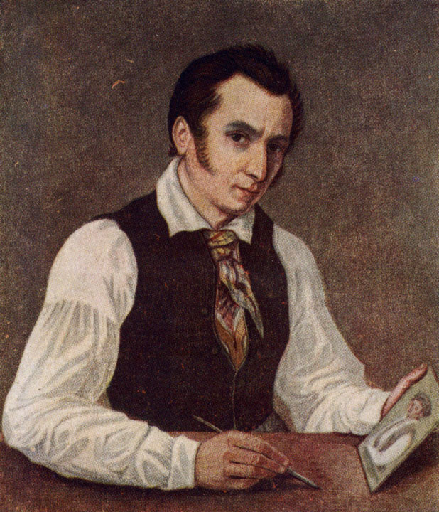 Николай Бестужев. Автопортрет. 1837-1839.