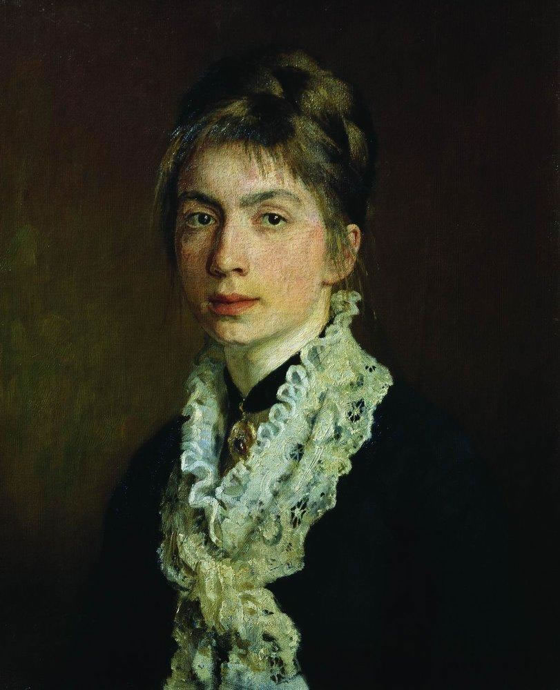 Илья Репин. Портрет М. П. Шевцовой, жены А. А. Шевцова. 1876.