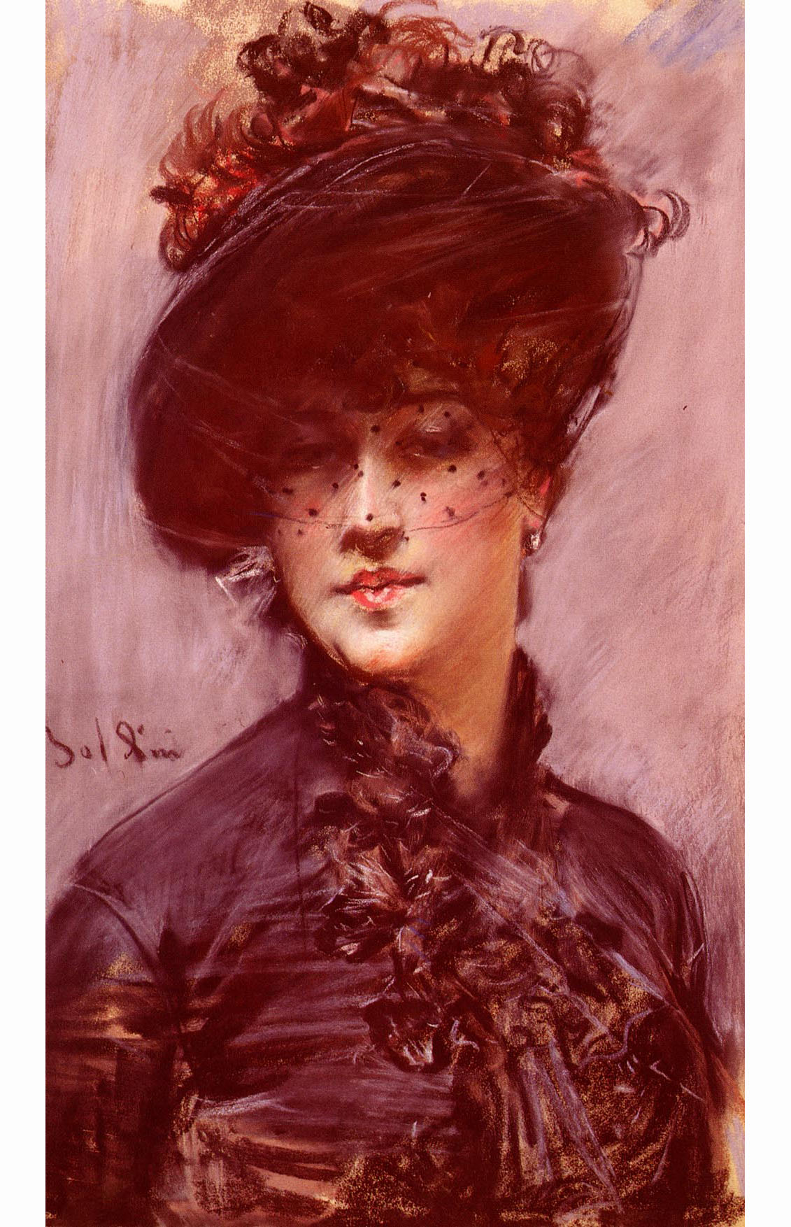 Джованни Больдини. "Женщина в чёрной шляпе".