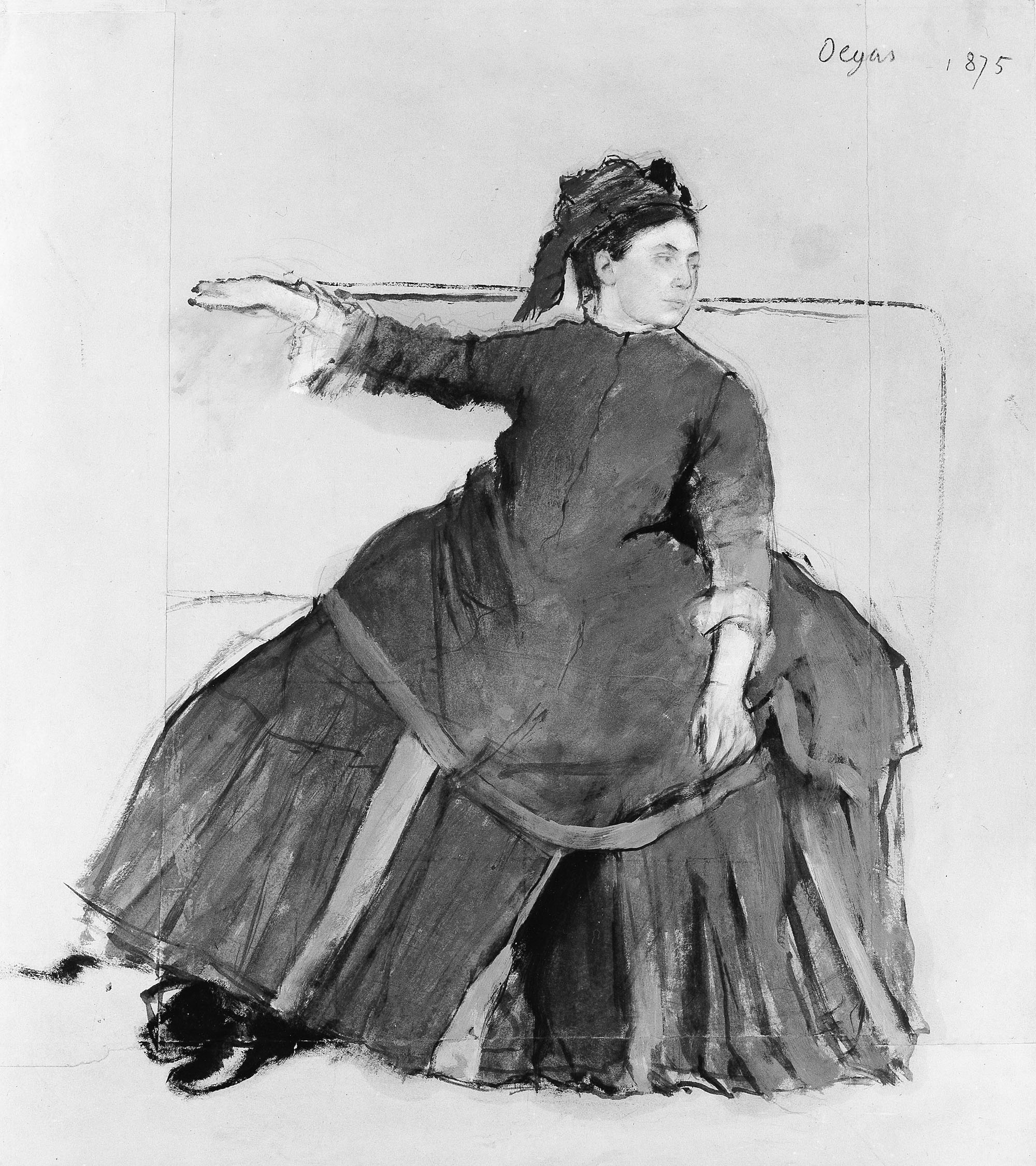 Эдгар Дега. "Женщина на диване". 1875.