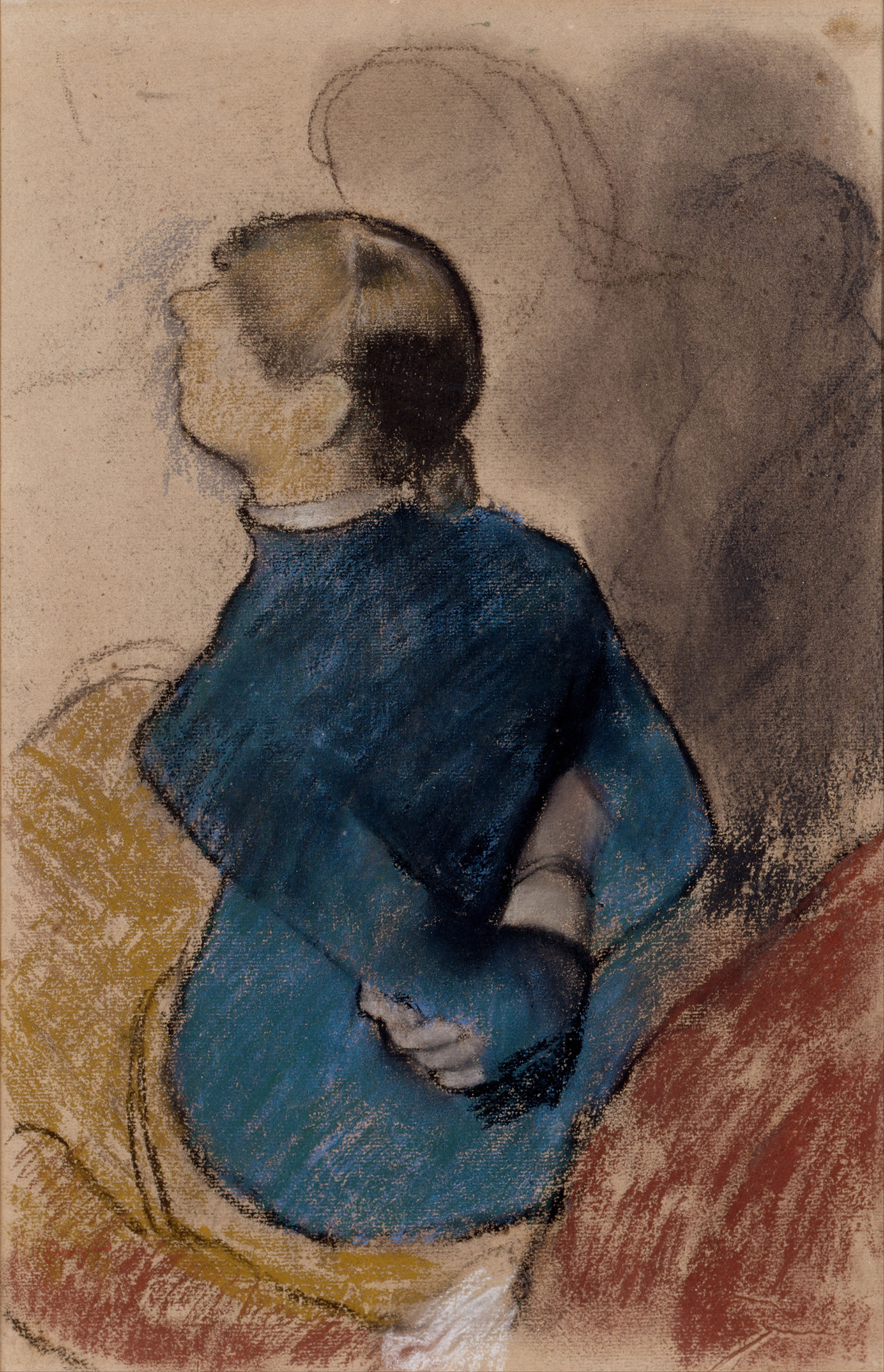 Эдгар Дега. "Молодая женщина в голубом". Около 1884.
