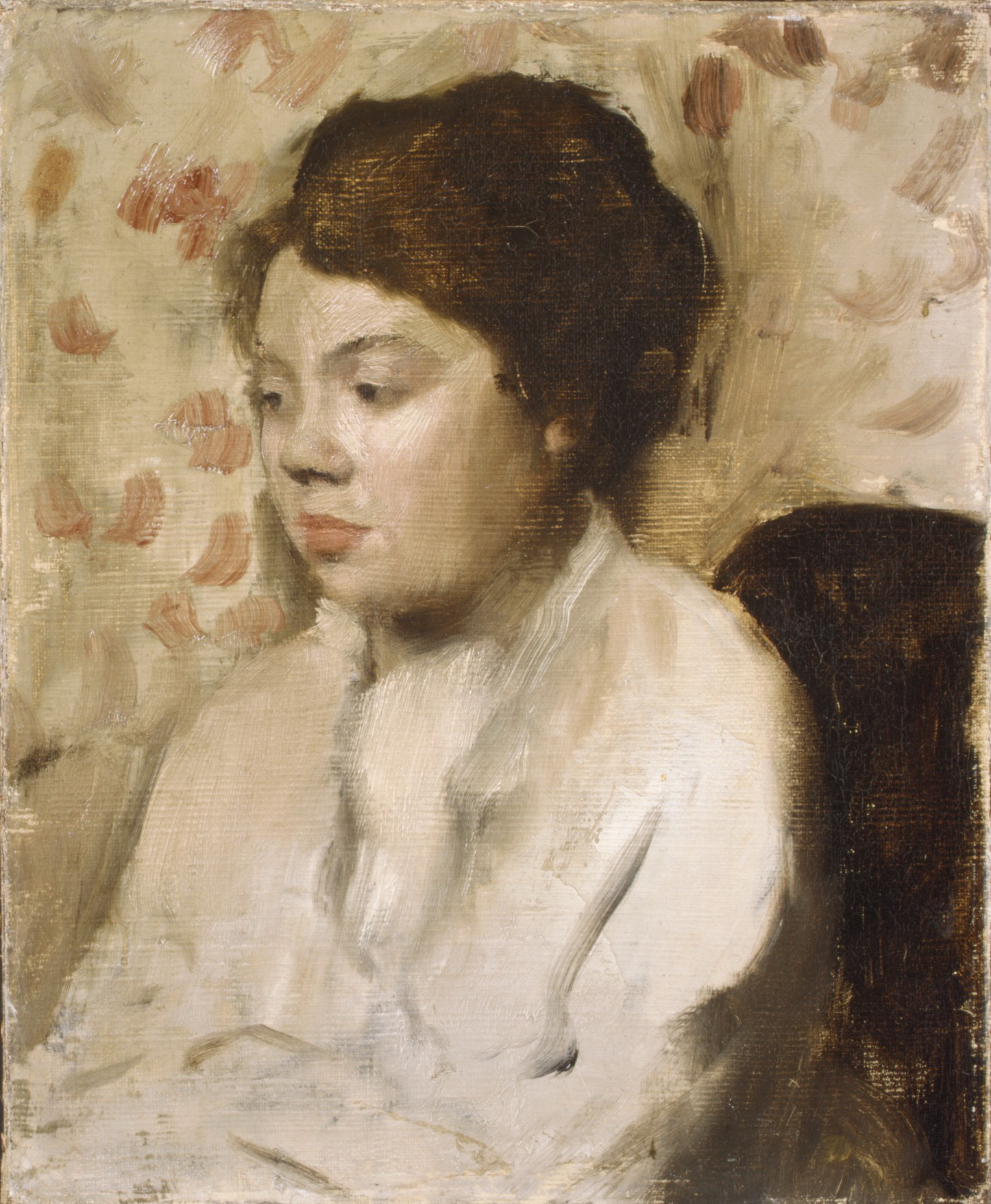 Эдгар Дега. "Портрет молодой женщины". Около 1885.