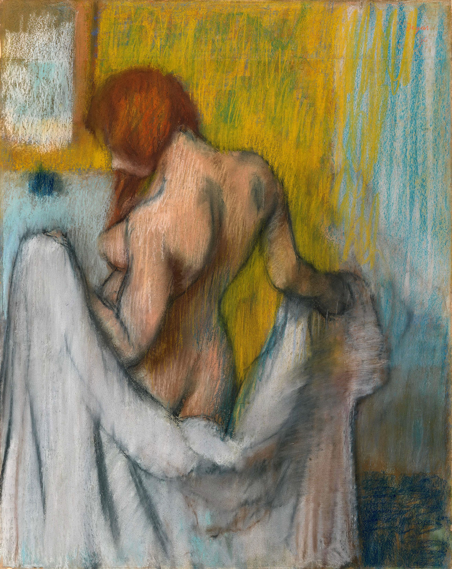 Эдгар Дега. "Женщина с полотенцем". 1894 или 1898.