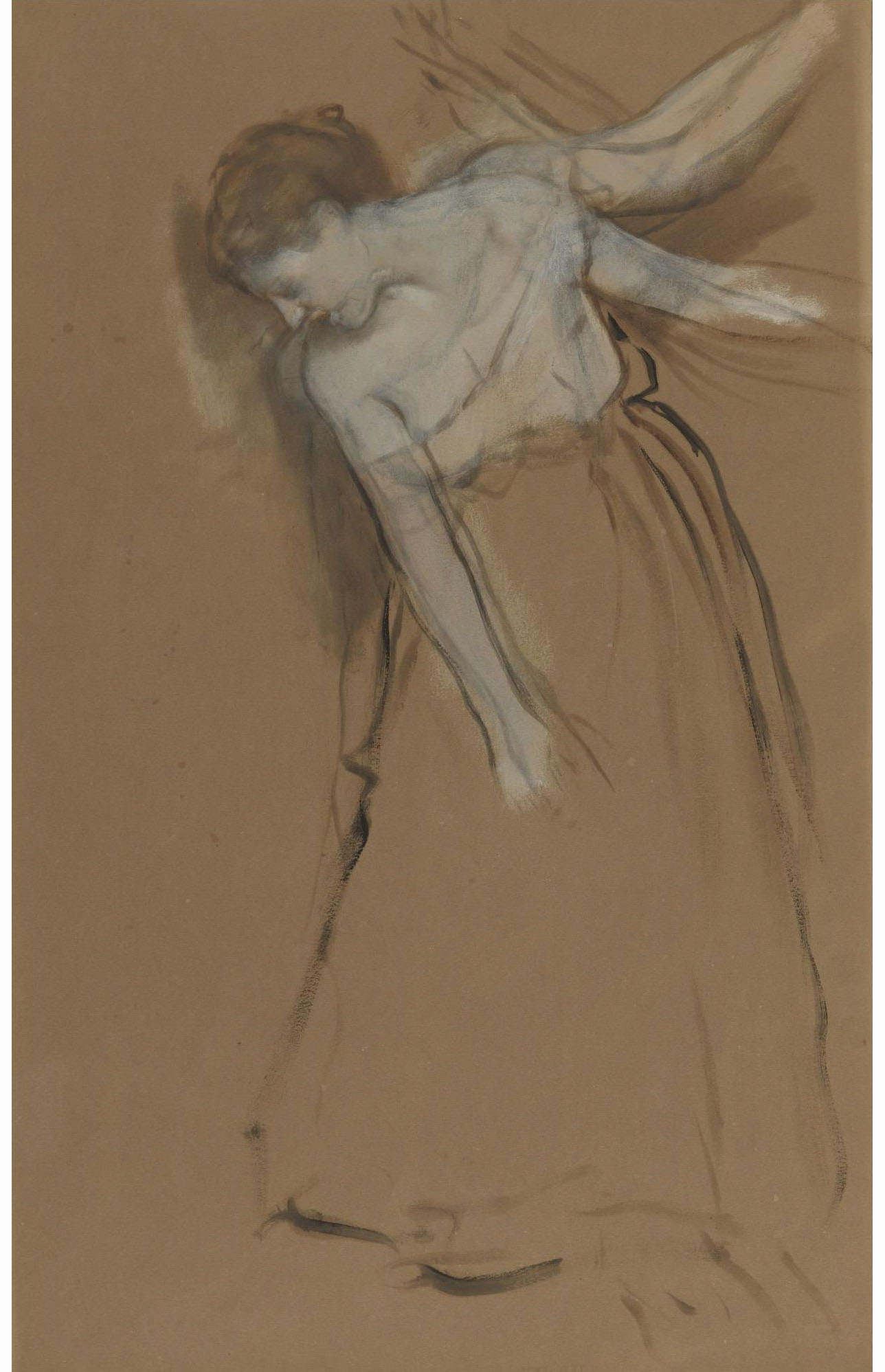 Эдгар Дега. "Стоящая женщина". 1867-1868.