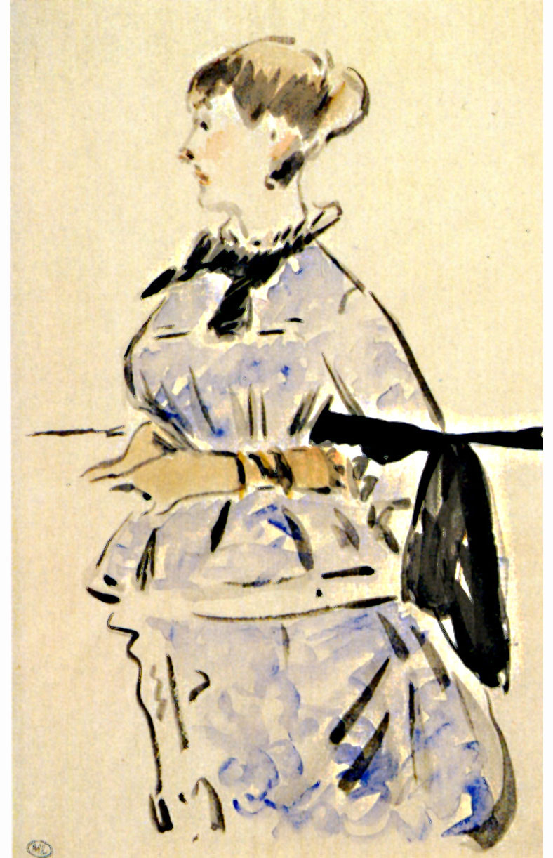 Эдуард Мане. "Женщина в голубом платье". 1880.