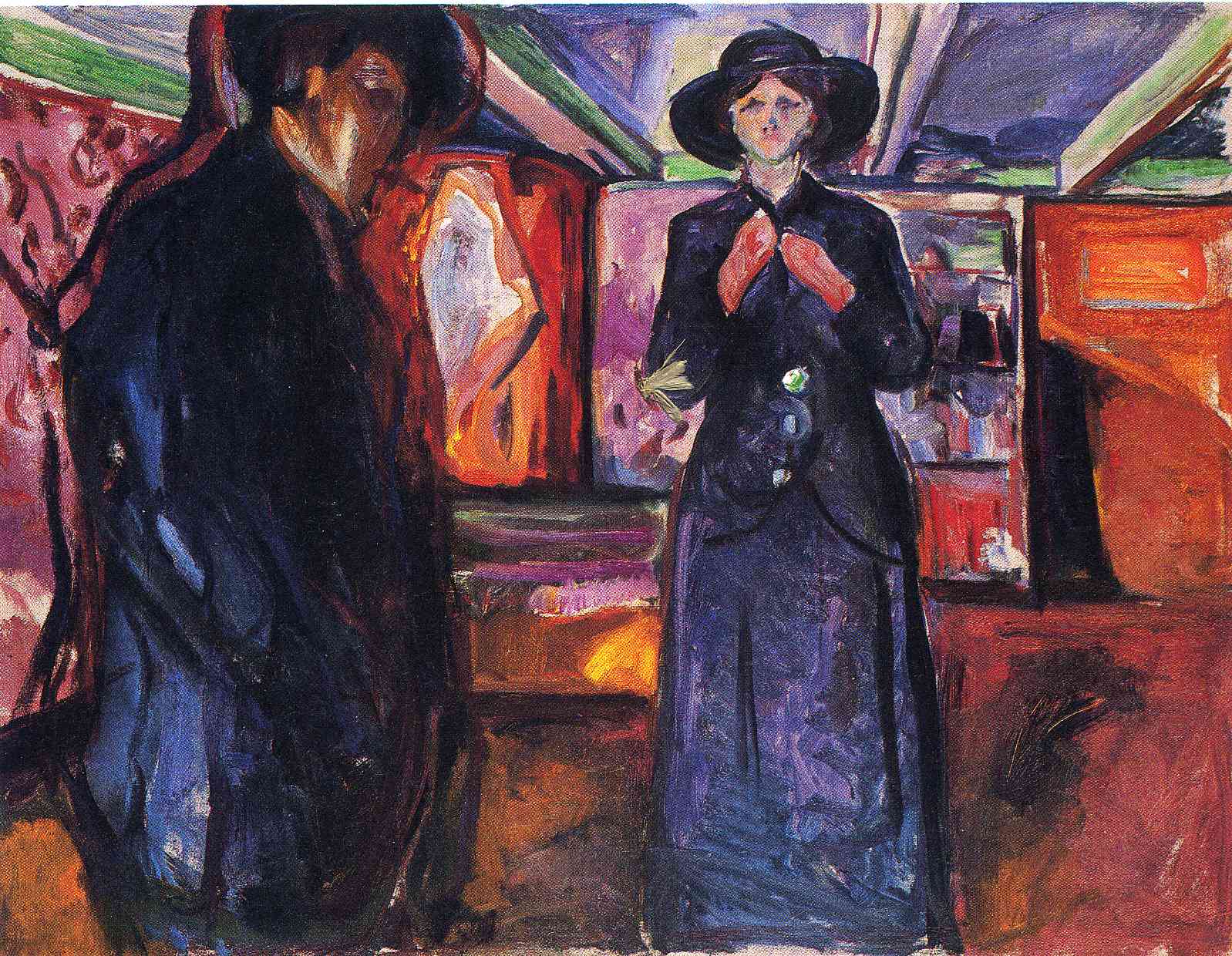 Эдвард Мунк. "Мужчина и женщина II". 1915. Музей Мунка, Осло.