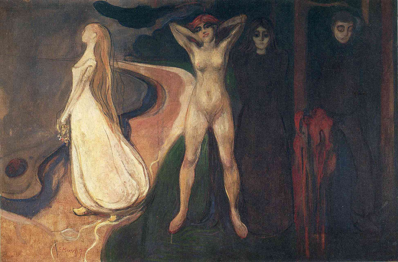 Эдвард Мунк. "Три стадии женщины (Сфинкс)". 1894. Коллекция Расмуса Мейера, Берген.