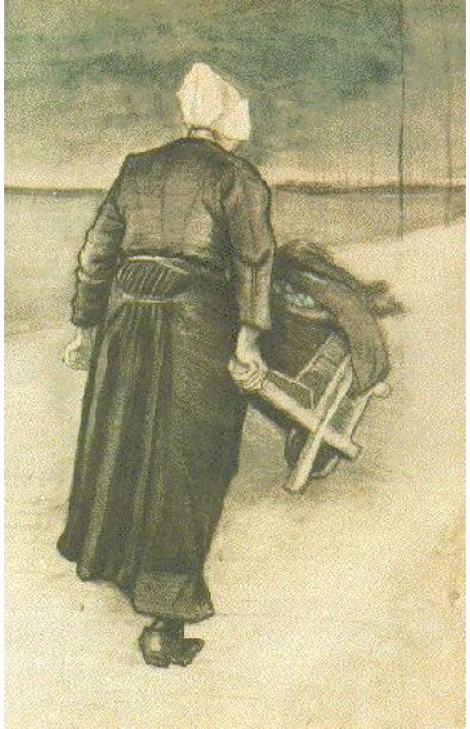 Винсент Ван Гог. "Схевенингенская женщина с тачкой".
