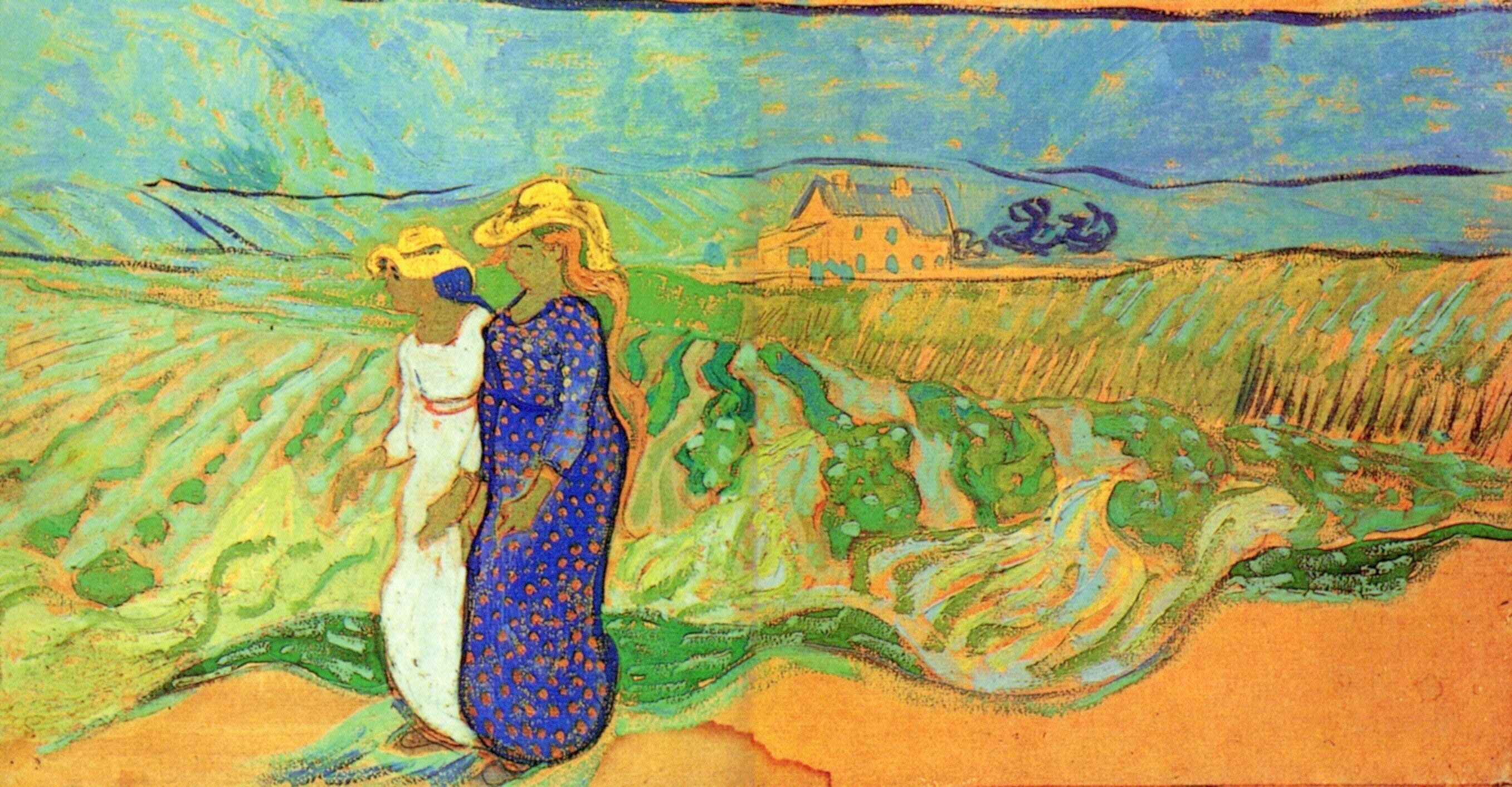Винсент Ван Гог. "Женщины в поле". 1890. Музей искусств МакНей, Сан-Антонио.