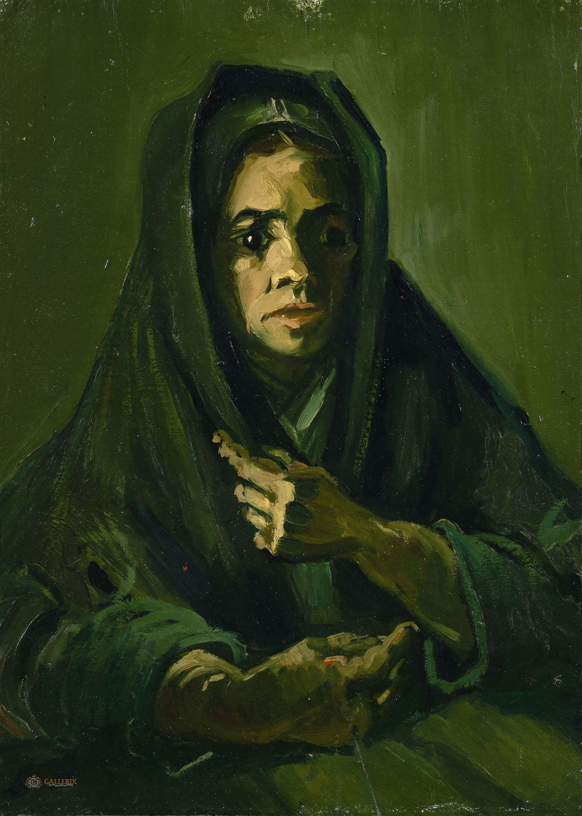 Винсент Ван Гог. "Женщина в траурном платке". 1885. Музей Ван Гога, Амстердам.