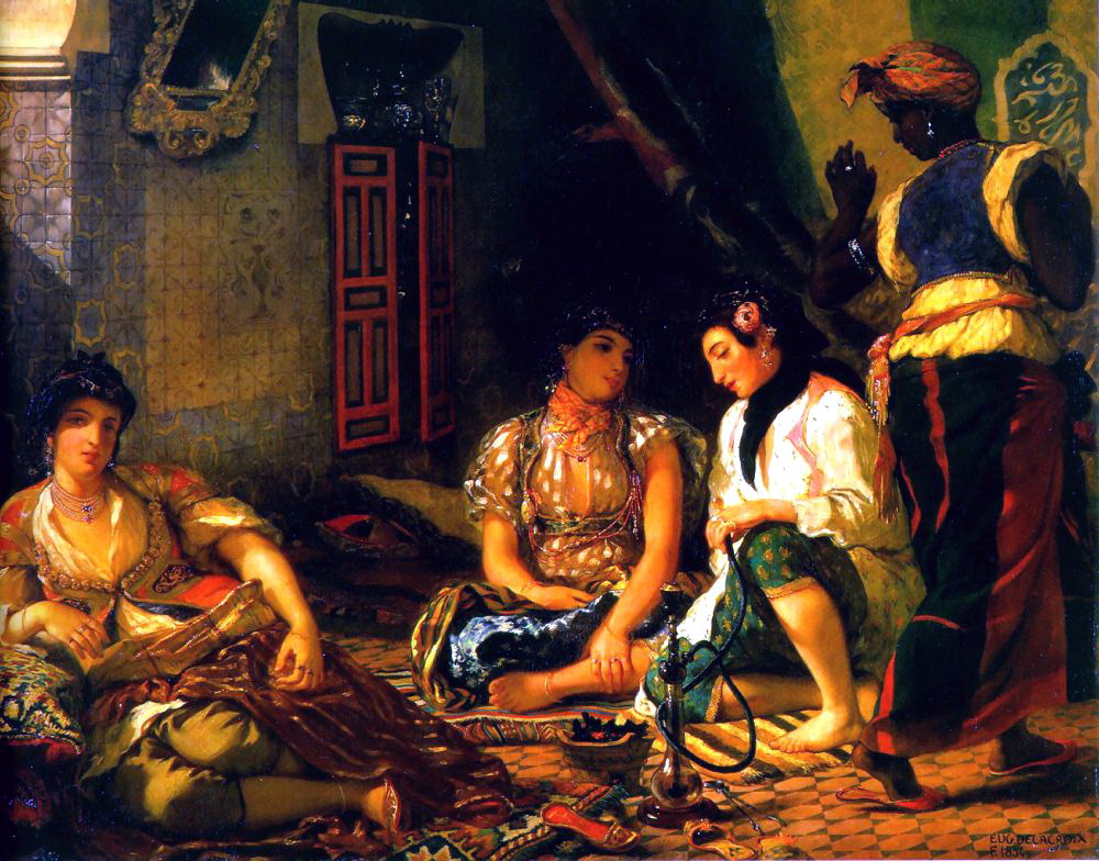 Эжен Делакруа. "Алжирские женщины". 1833-1834. Лувр, Париж.