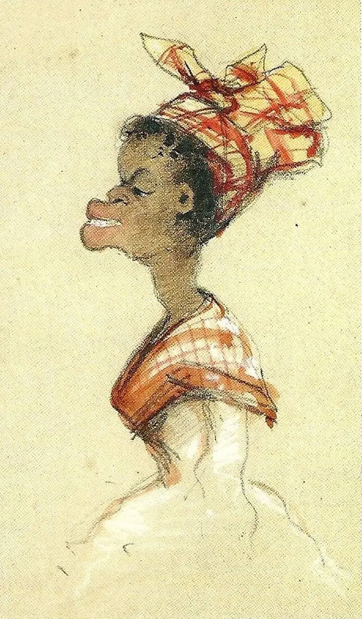 Клод Моне. "Чёрная женщина в платке". 1857. Музей Мармоттан-Моне, Париж.