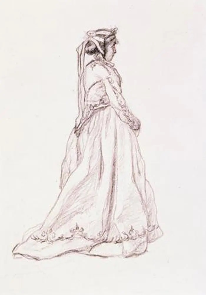 Клод Моне. "Рисунок женщины (Камилла)". 1865. Библиотека и музей Моргана, Нью-Йорк.